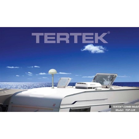 TERTEK® Combi 4G/LTE TV-antenne med mast og top-luk